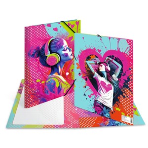 HERMA Sammelmappe A4 Karton Music Girl