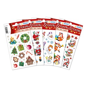 HERMA Weihnachtssticker Set, Weihnachtsmotive, bunt