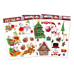 HERMA Fensterbilder Set, Weihnachten, Kinder, A4