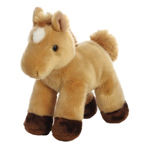 Aurora Mini Flopsies Prancer Light Brown Horse, Plüschtier, 20cm