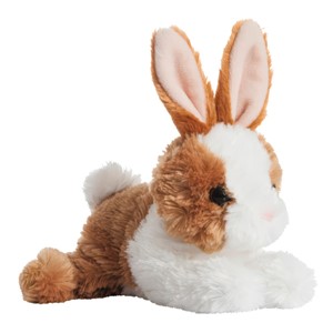 Aurora Mini Flopsies Baby Bunny Brown/White, Plüschtier, 20cm