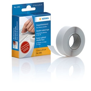HERMA Doppelklebeband, 16 mm x 12 m, stark/stark haftend