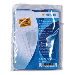 HERMA Ausweishüllen, 52x75 mm