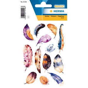 HERMA MAGIC Sticker, Federschmuck, Jewel