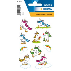 HERMA Decor Sticker, Baby Einhorn, beglimmert