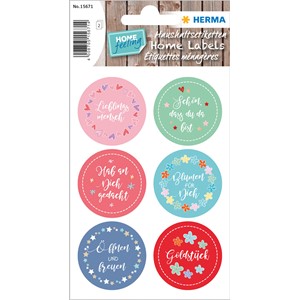 HERMA HOME Sticker, Lieblingsmensch, beglimmert