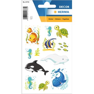 HERMA DECOR Sticker, Walfamilie und Freunde