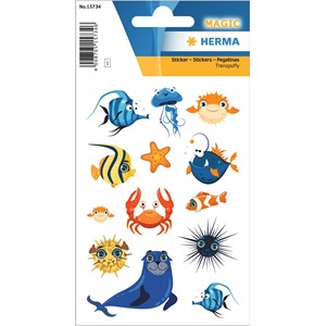HERMA Magic Sticker, Freche Meeresviecher
