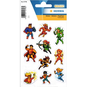 HERMA Magic Sticker Superhelden, Transpuffy