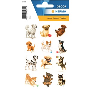 HERMA Decor Sticker, verspielte Hunde