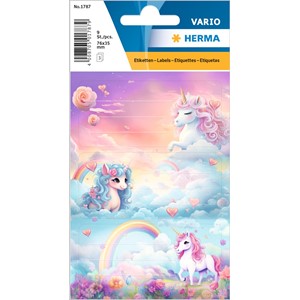 HERMA VARIO Schuletiketten, Happy Unicorns