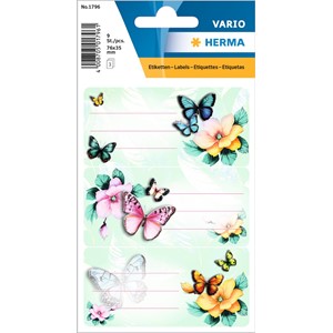 HERMA Vario Schuletiketten, Schmetterlinge