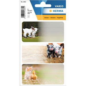 HERMA Vario Schuletiketten, Bauernhoftiere