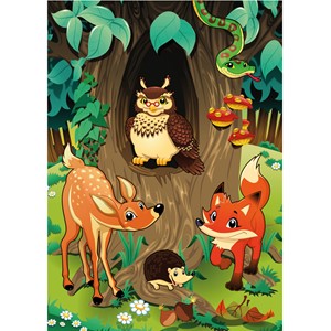 HERMA MAGIC Sticker, Waldspaziergang, Prismaticfolie