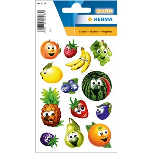 HERMA Magic Sticker, Früchte, Wackelaugen