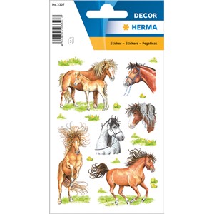 HERMA Decor Sticker, Gezeichnete Pferde