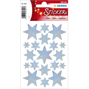 HERMA Weihnachtssticker, Sterne, Holografie