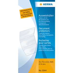 HERMA Klapp-Ausweishülle, 71x111 mm (geschlossen)