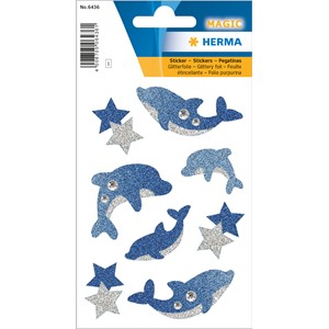 HERMA Magic Sticker, Delphine, Diamond glittery