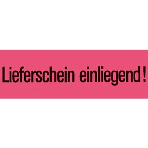 HERMA Versandzettel, leuchtrot, Lieferschein einl., 1000 Stück