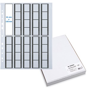 HERMA Negativhüllen, transparent, für 10 x 4 Streifen, 100 Hüllen