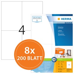HERMA Universal-Etiketten, weiß, 105 x 148 mm, 1600 Blatt