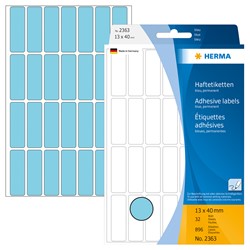 HERMA Vielzwecketiketten, blau, 13 x 40 mm, 896 Etiketten