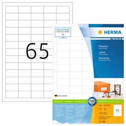 HERMA Universal-Etiketten, weiß, 38,1 x 21,2 mm, 200 Blatt