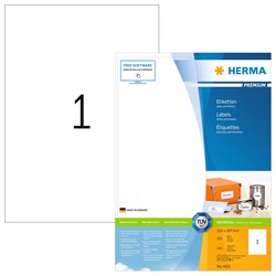 HERMA Universal-Etiketten, weiß, 210 x 297 mm, 200 Blatt