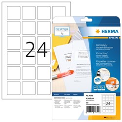 HERMA QR-Code Etiketten, weiß, 40 x 40 mm, 25 Blatt