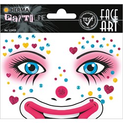 HERMA FACE ART Sticker, Clown Annie